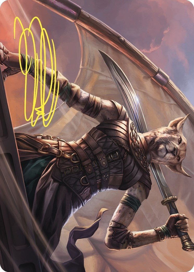 Image for Mirri, Weatherlight Duelist Art Card (Gold-Stamped Signature) (Art Series: Commander Masters) (28) - Magic: The Gathering