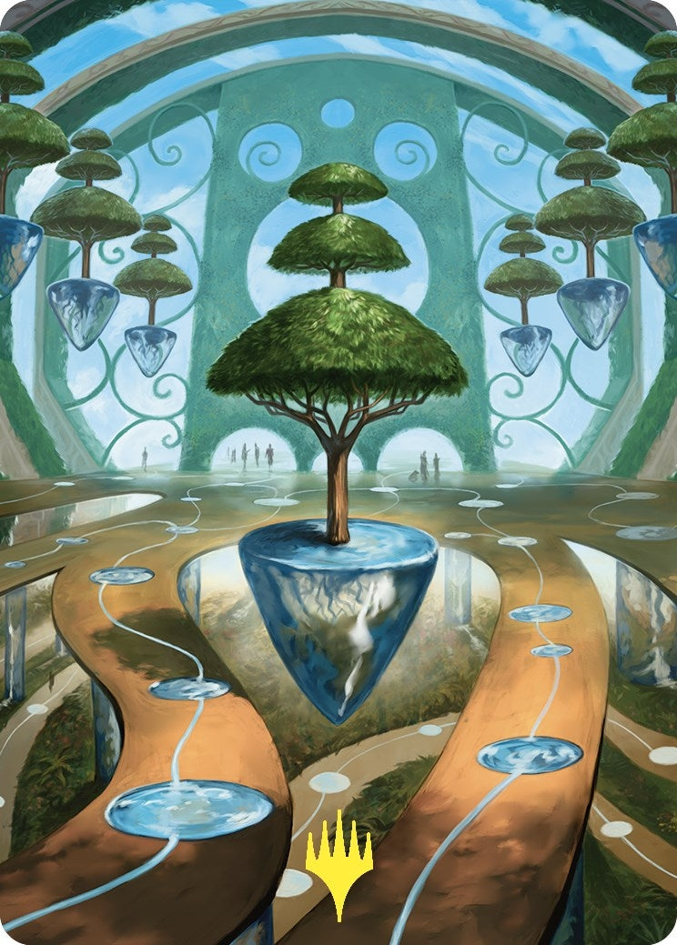Image for Rejuvenating Springs Art Card (Gold-Stamped) (Art Series: Commander Masters) (48) - Magic: The Gathering