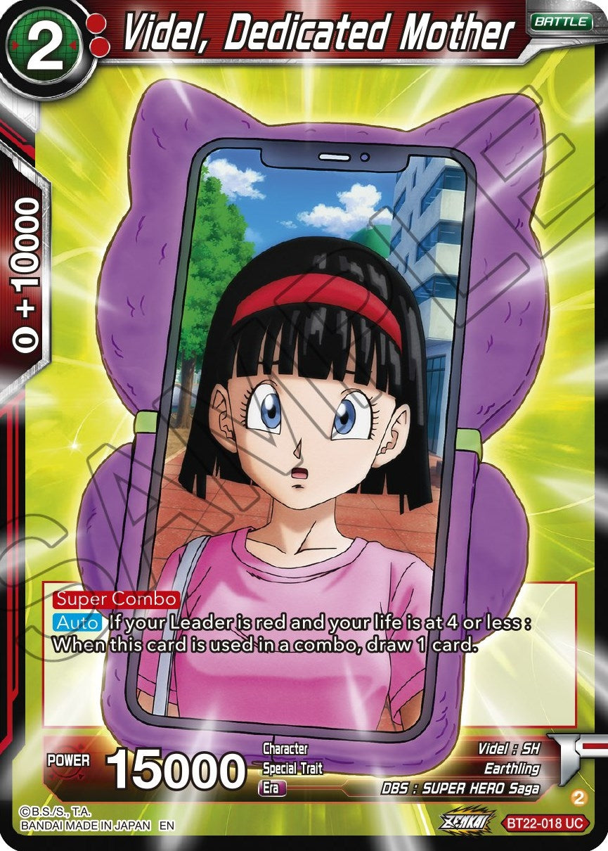 Image for Videl, Dedicated Mother (Critical Blow) (BT22-018) - Dragon Ball Super: Masters
