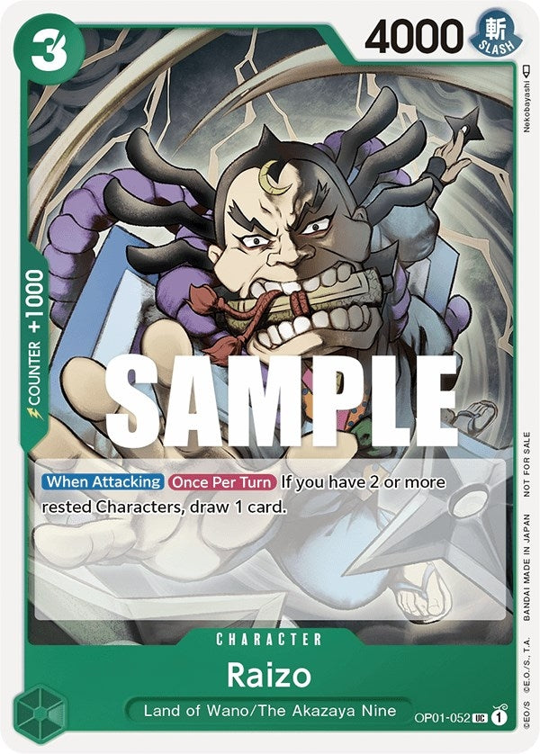 Image for Raizo (Event Pack Vol. 2) (One Piece Promotion Cards) (OP01-052) - One Piece Card Game