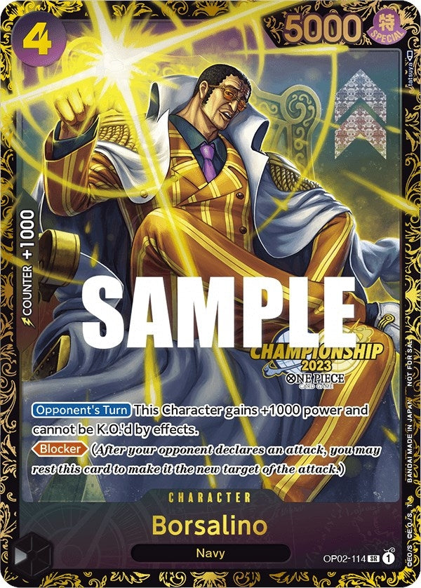 Image for Borsalino (Championship 2023) (One Piece Promotion Cards) (OP02-114) - One Piece Card Game