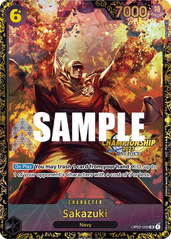 Image for Sakazuki (Championship 2023) (One Piece Promotion Cards) (OP02-099) - One Piece Card Game