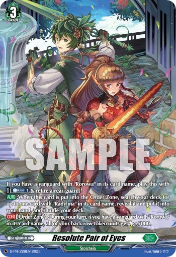 Image for Resolute Pair of Eyes (228) (D Promo Cards) (D-PR/228EN 2023) - Cardfight Vanguard