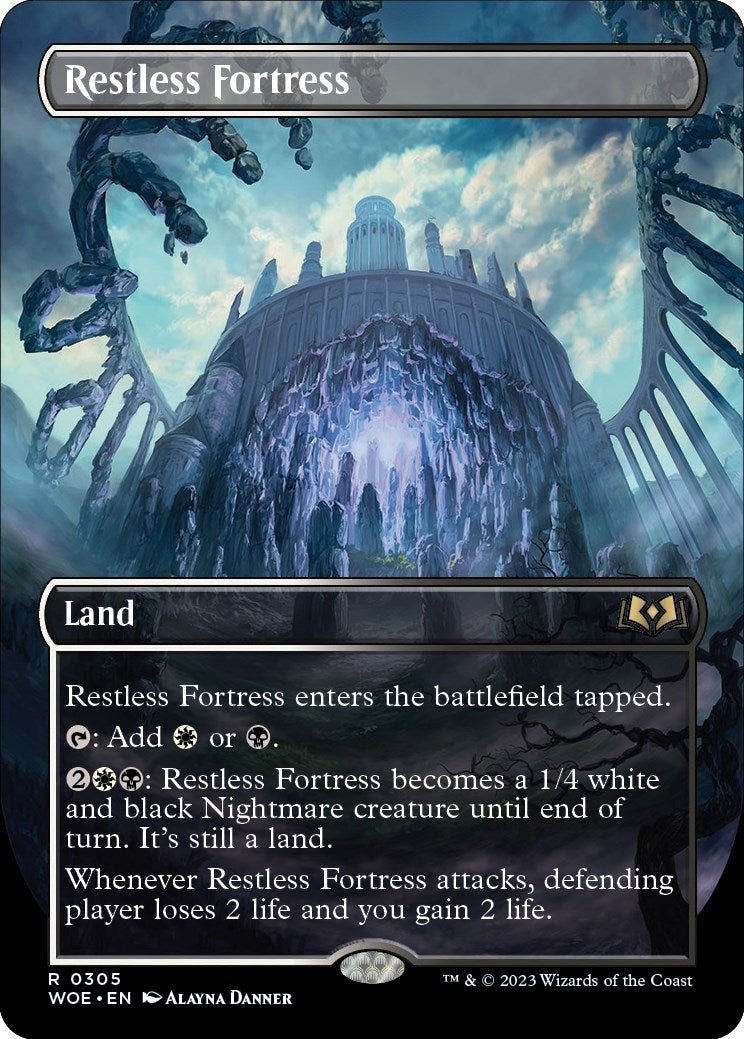Image for Restless Fortress (Borderless) (Wilds of Eldraine) (305) - Magic: The Gathering