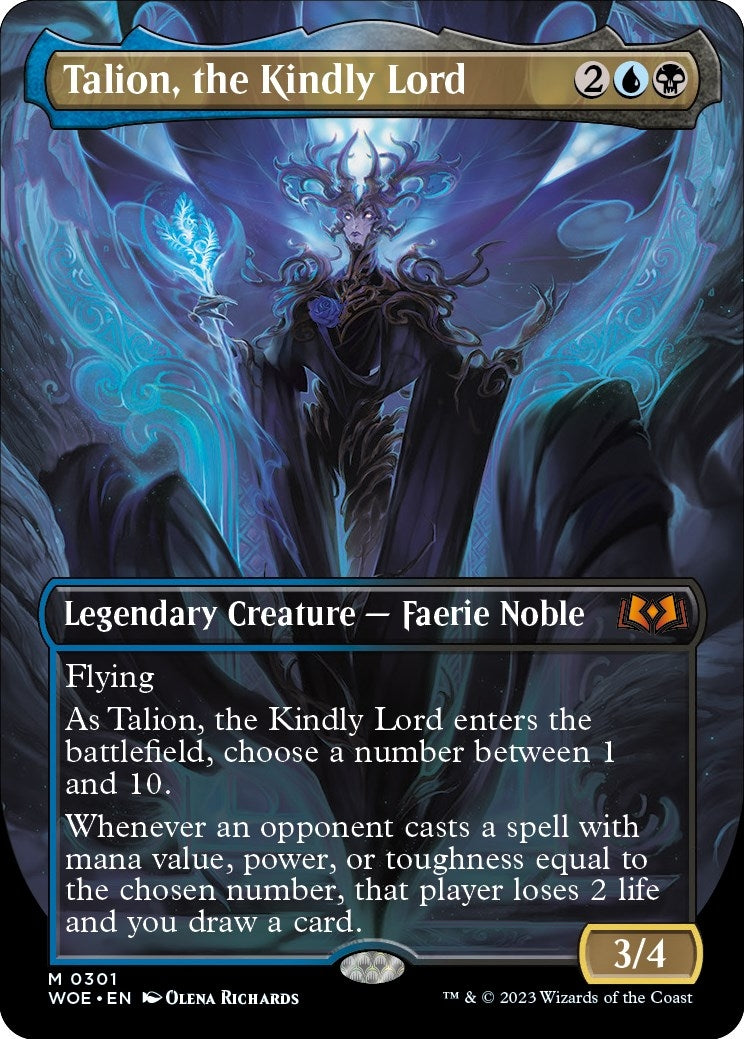 Image for Talion, the Kindly Lord (Borderless) (Wilds of Eldraine) (301) - Magic: The Gathering