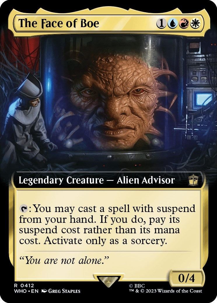 Image for The Face of Boe (Extended Art) (Universes Beyond: Doctor Who) (412) - Magic: The Gathering