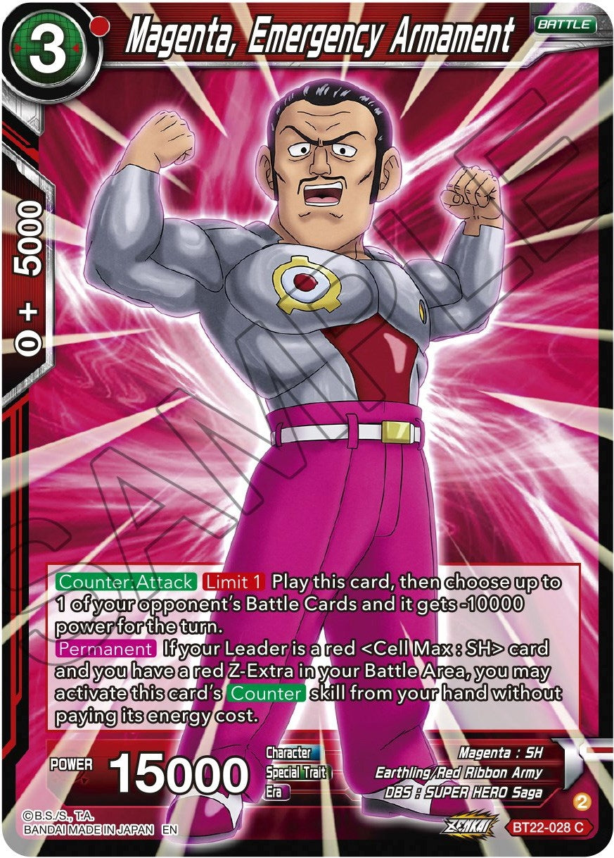 Image for Magenta, Emergency Armament (Critical Blow) (BT22-028) - Dragon Ball Super: Masters