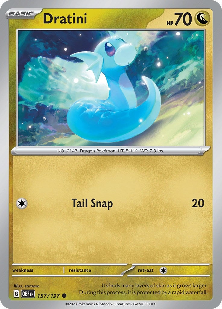 Image for Dratini (SV03: Obsidian Flames) (157/197) - Pokemon