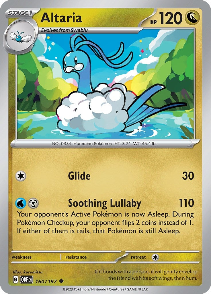 Image for Altaria (SV03: Obsidian Flames) (160/197) - Pokemon