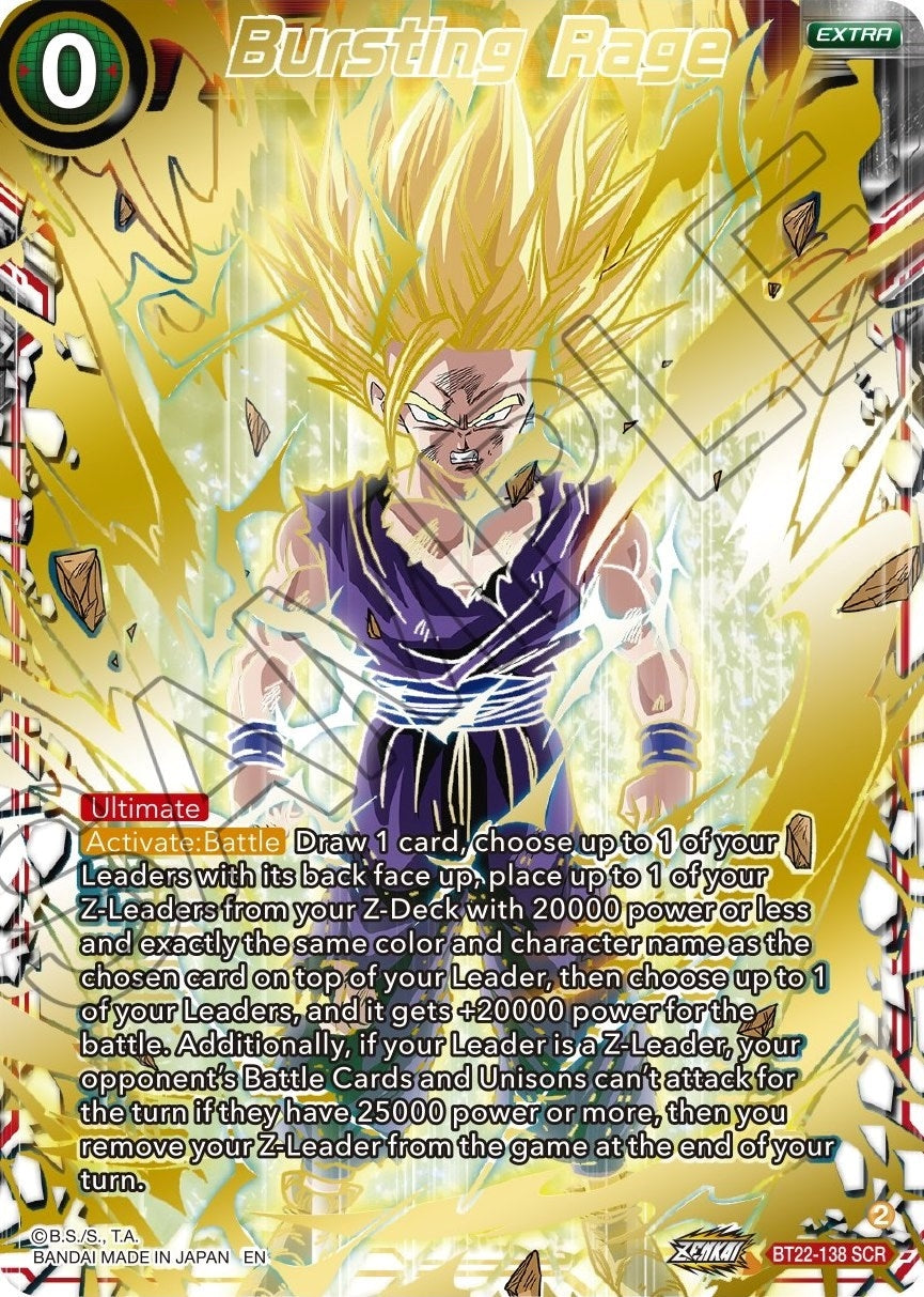 Image for Bursting Rage (Critical Blow) (BT22-138) - Dragon Ball Super: Masters