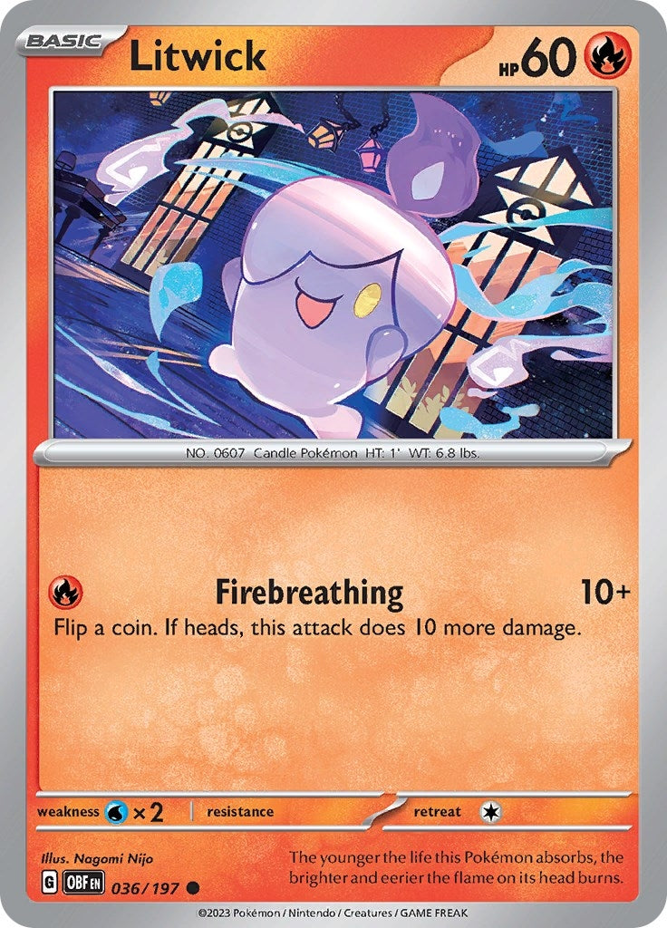 Image for Litwick (SV03: Obsidian Flames) (036/197) - Pokemon