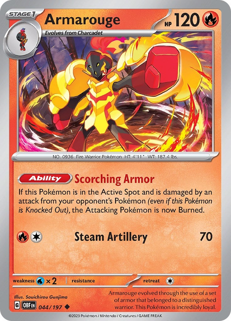 Image for Armarouge (SV03: Obsidian Flames) (044/197) - Pokemon