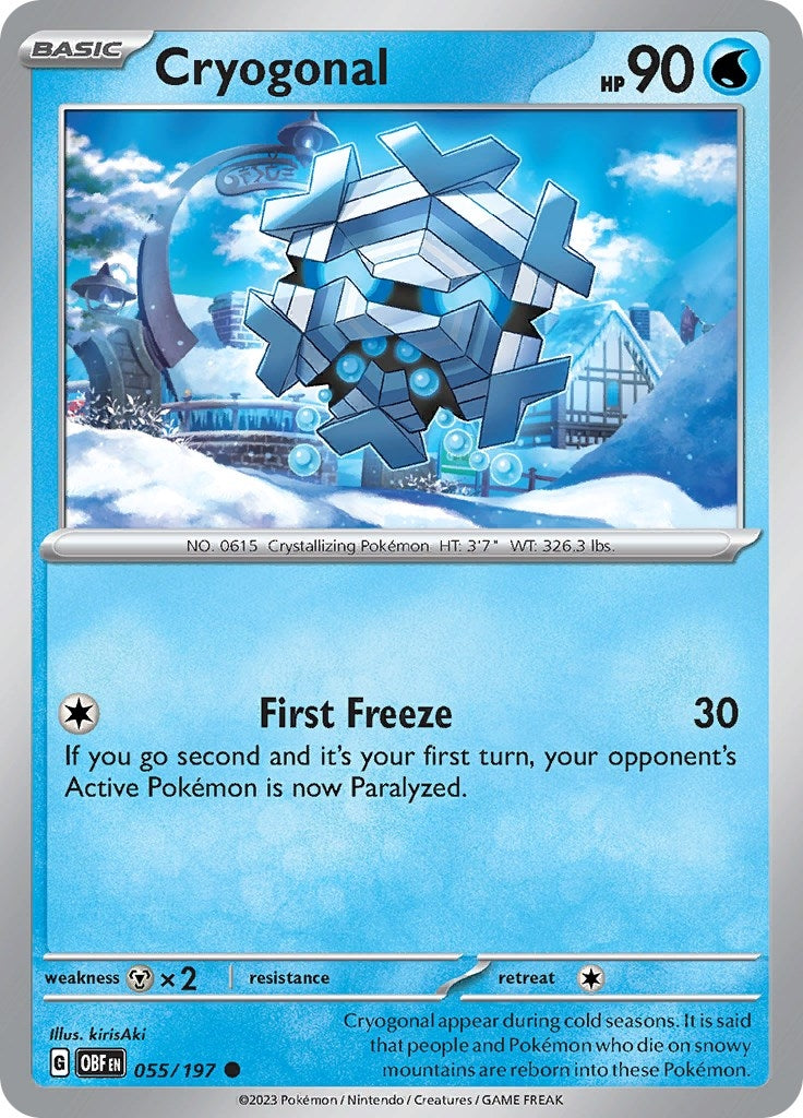Image for Cryogonal (SV03: Obsidian Flames) (055/197) - Pokemon