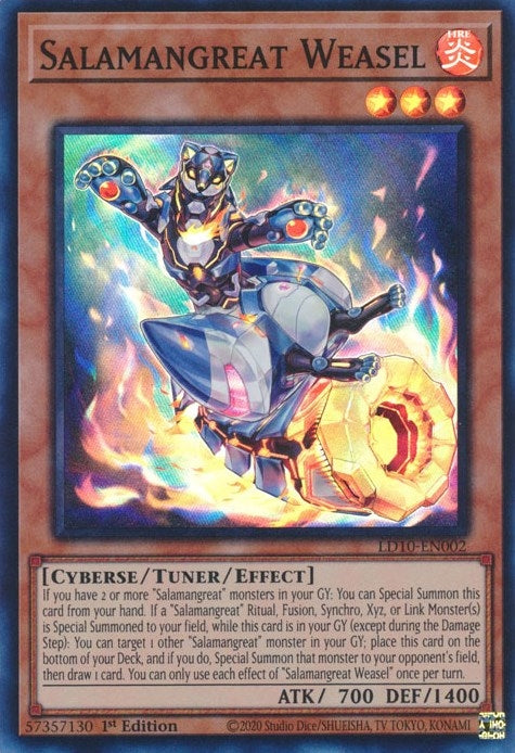 Image for Salamangreat Weasel (Legendary Duelists: Soulburning Volcano) (LD10-EN002) - YuGiOh