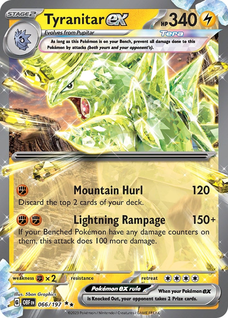 Image for Tyranitar ex (SV03: Obsidian Flames) (066/197) - Pokemon