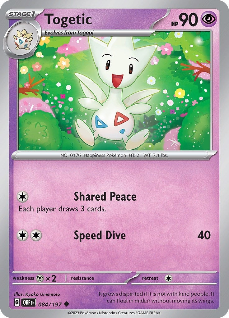 Image for Togetic (SV03: Obsidian Flames) (084/197) - Pokemon