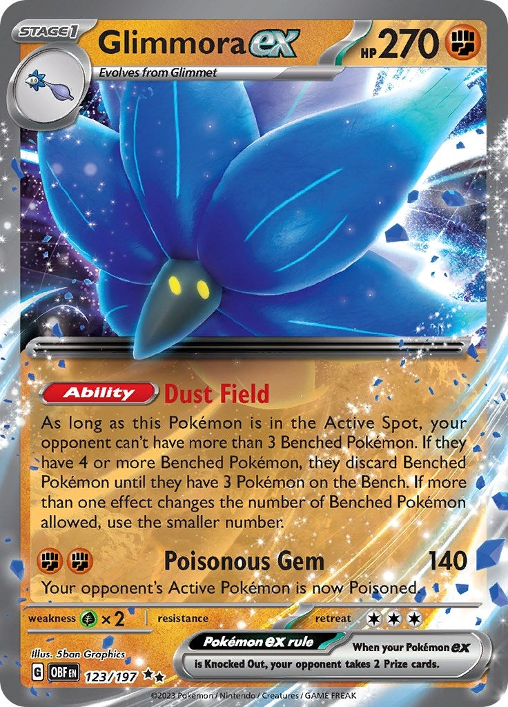 Image for Glimmora ex (SV03: Obsidian Flames) (123/197) - Pokemon