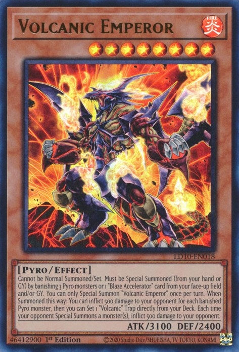 Image for Volcanic Emperor (Legendary Duelists: Soulburning Volcano) (LD10-EN018) - YuGiOh