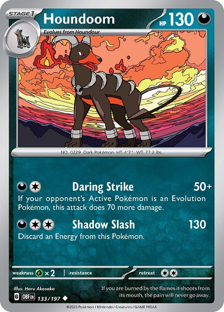 Image for Houndoom (SV03: Obsidian Flames) (133/197) - Pokemon
