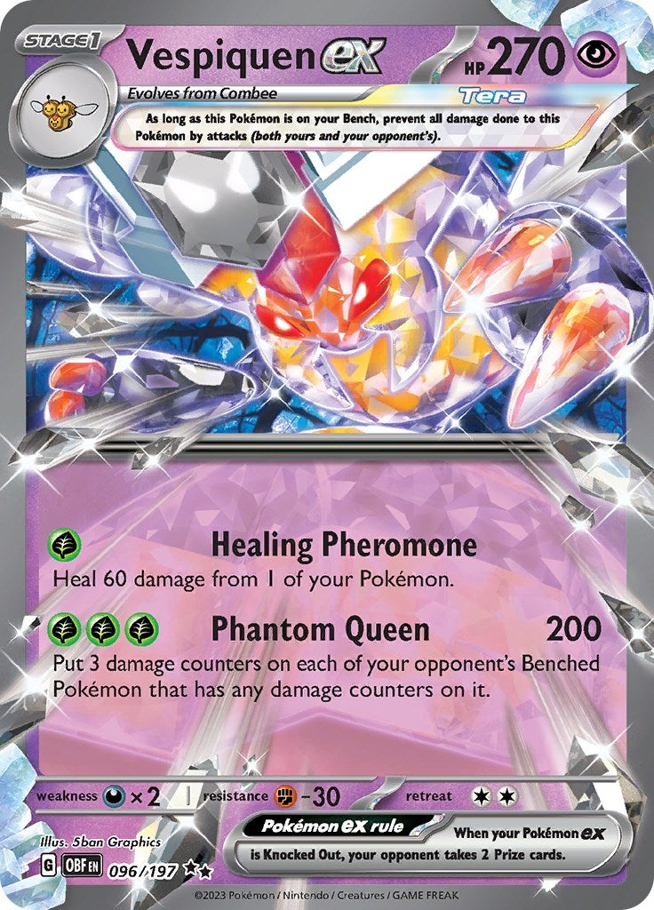 Image for Vespiquen ex (SV03: Obsidian Flames) (096/197) - Pokemon