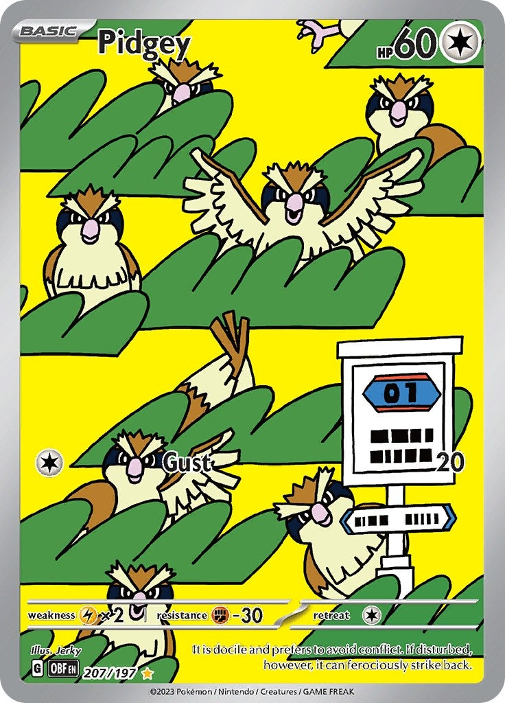 Image for Pidgey (SV03: Obsidian Flames) (207/197) - Pokemon
