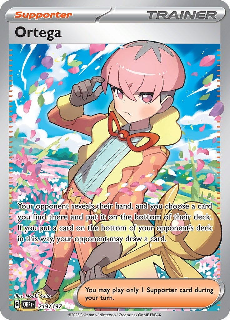 Image for Ortega (SV03: Obsidian Flames) (219/197) - Pokemon