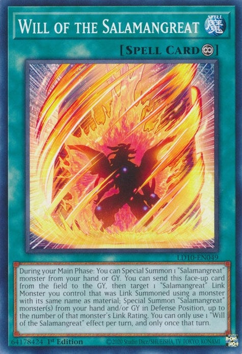 Image for Will of the Salamangreat (Legendary Duelists: Soulburning Volcano) (LD10-EN049) - YuGiOh