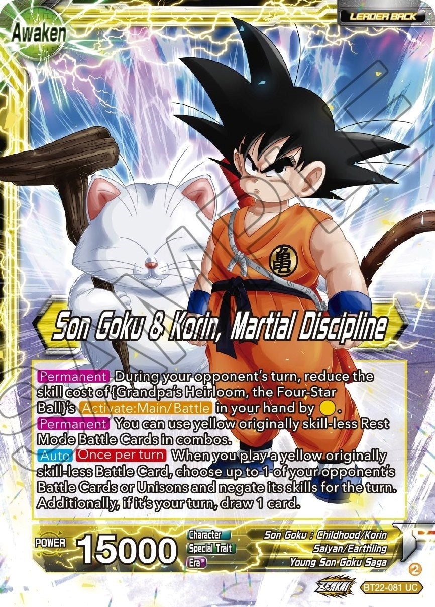 Image for Son Goku // Son Goku & Korin, Martial Discipline (Critical Blow) (BT22-081) - Dragon Ball Super: Masters