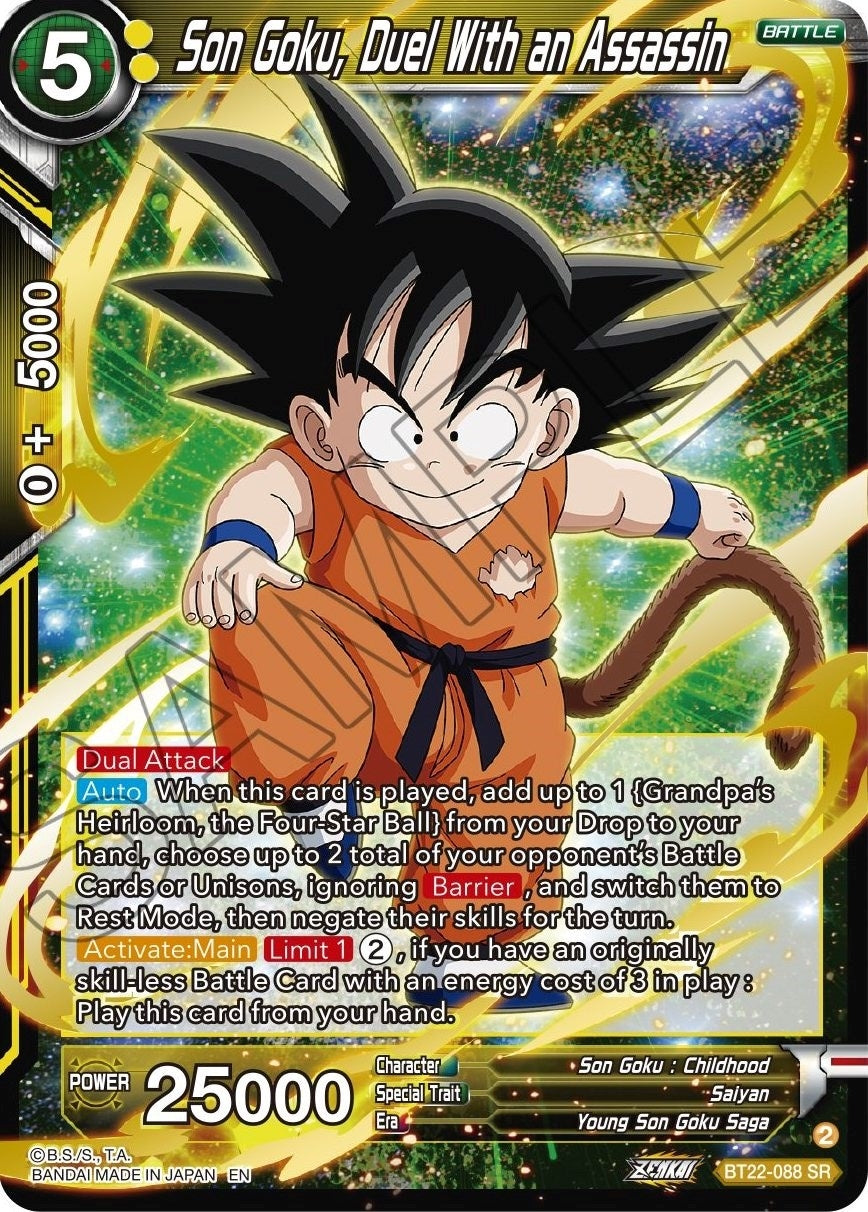 Image for Son Goku, Duel With an Assassin (Critical Blow) (BT22-088) - Dragon Ball Super: Masters
