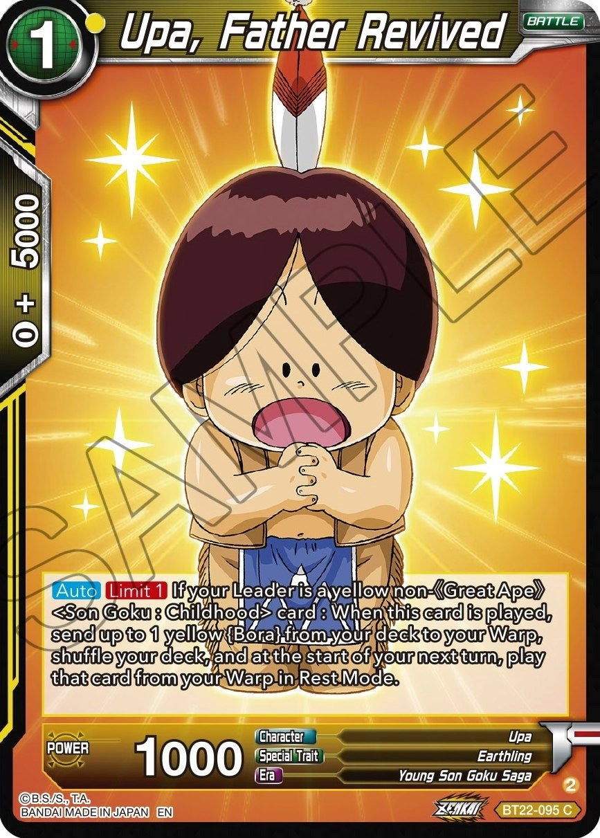 Image for Upa, Father Revived (Critical Blow) (BT22-095) - Dragon Ball Super: Masters