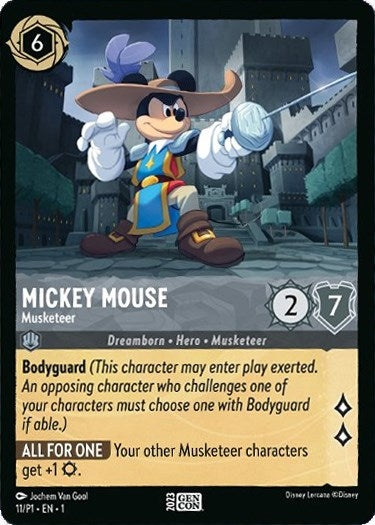 Image for Mickey Mouse - Musketeer (Disney Lorcana Promo Cards) (11) - Disney Lorcana