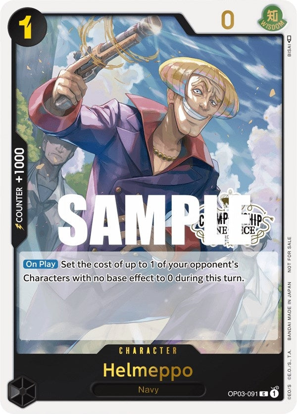 Image for Helmeppo (Store Championship Participation Pack Vol. 2) (One Piece Promotion Cards) (OP03-091) - One Piece Card Game