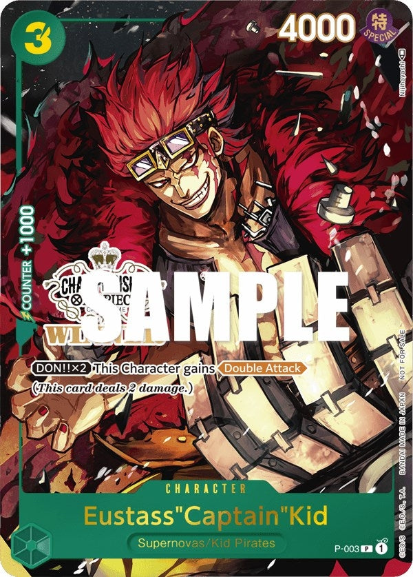 Image for Eustass"Captain"Kid (Store Championship Vol. 2 Winner) (One Piece Promotion Cards) (P-003) - One Piece Card Game