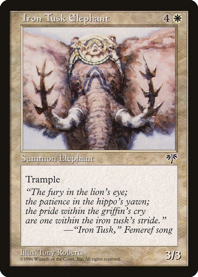 Image for Iron Tusk Elephant (Mirage) - Magic: The Gathering