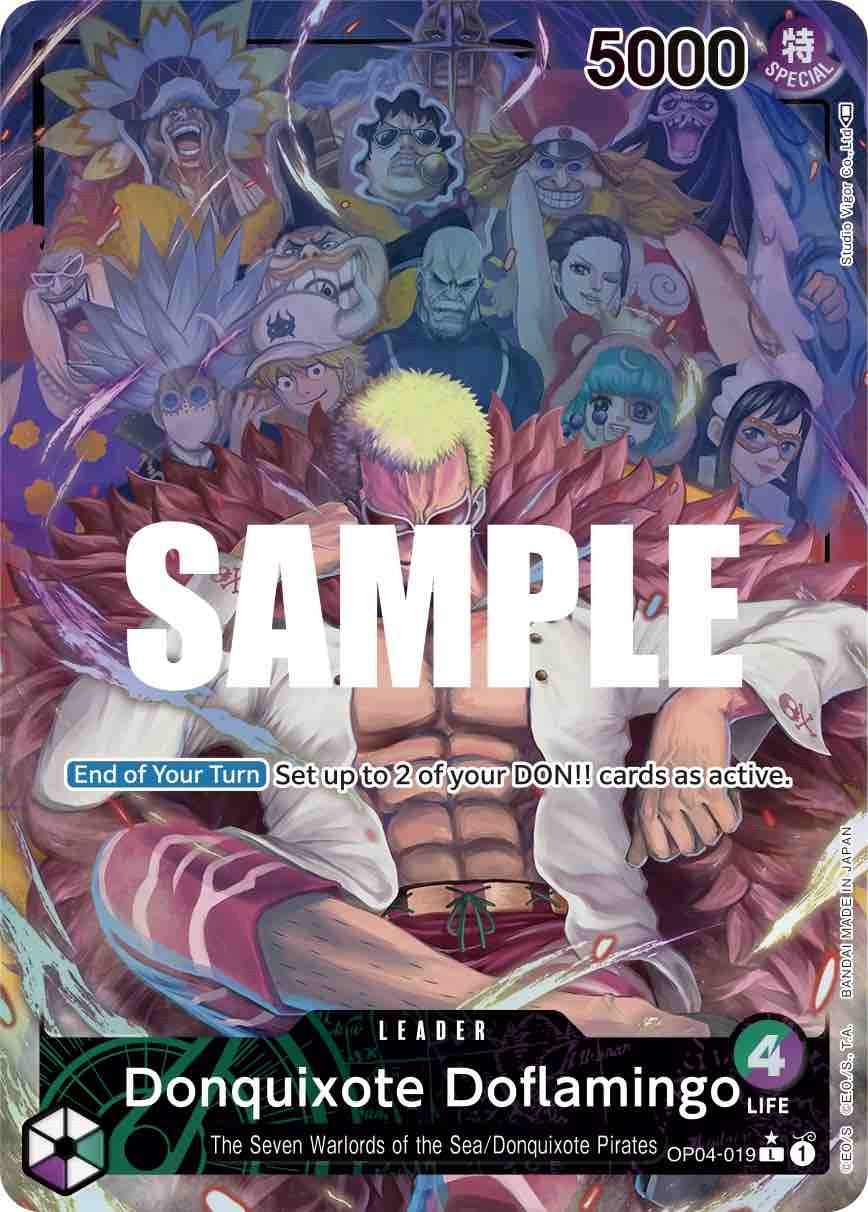 Image for Donquixote Doflamingo (019) (Alternate Art) (Kingdoms of Intrigue) (OP04-019) - One Piece Card Game