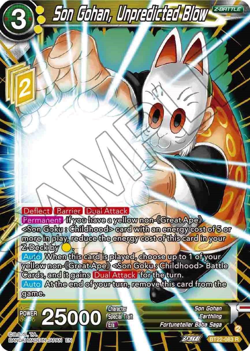 Image for Son Gohan, Unpredicted Blow (Critical Blow) (BT22-083) - Dragon Ball Super: Masters