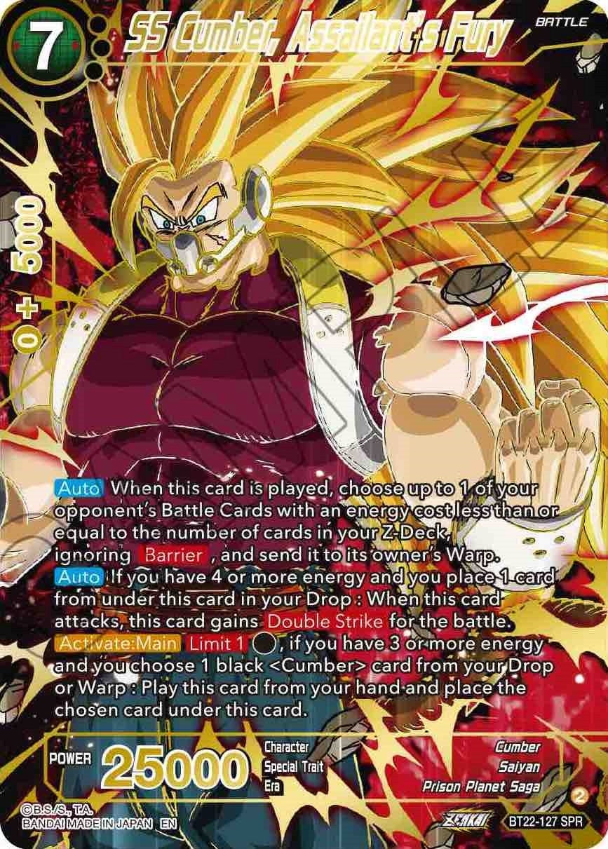 Image for SS Cumber, Assailant's Fury (SPR) (Critical Blow) (BT22-127) - Dragon Ball Super: Masters