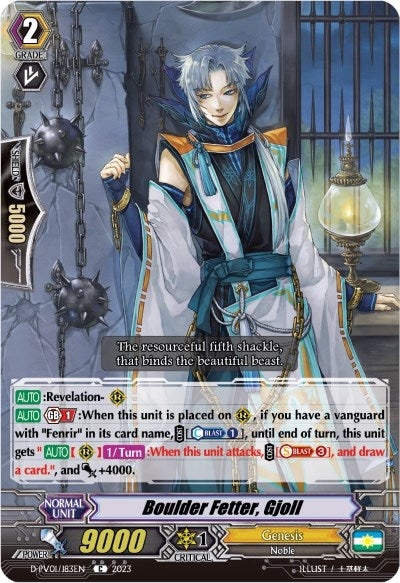 Image for Boulder Fetter, Gjoll (D-PV01: History Collection) (D-PV01/183EN) - Cardfight Vanguard