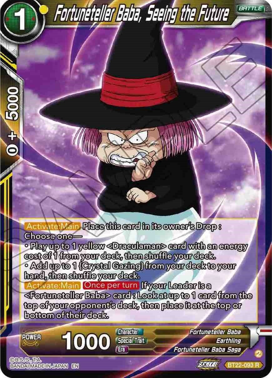 Image for Fortuneteller Baba, Seeing the Future (Critical Blow) (BT22-093) - Dragon Ball Super: Masters