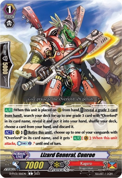 Image for Lizard General, Conroe (D-PV01: History Collection) (D-PV01/186EN) - Cardfight Vanguard