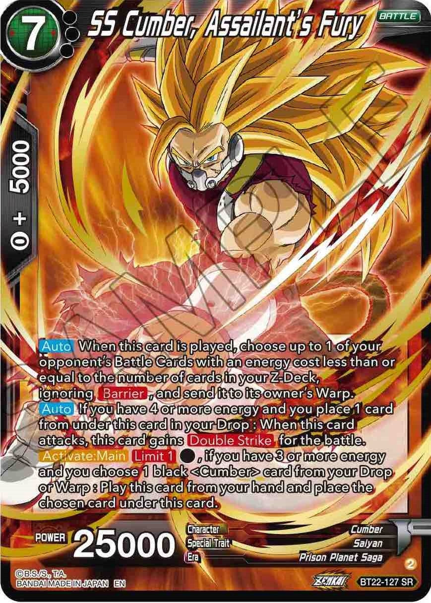 Image for SS Cumber, Assailant's Fury (Critical Blow) (BT22-127) - Dragon Ball Super: Masters