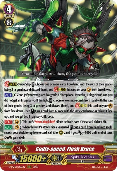 Image for Godly-speed, Flash Bruce (D-PV01: History Collection) (D-PV01/016EN) - Cardfight Vanguard