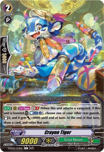 Image for Crayon Tiger (D-PV01: History Collection) (D-PV01/213EN) - Cardfight Vanguard