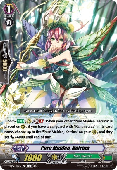 Image for Pure Maiden, Katrina (D-PV01: History Collection) (D-PV01/217EN) - Cardfight Vanguard
