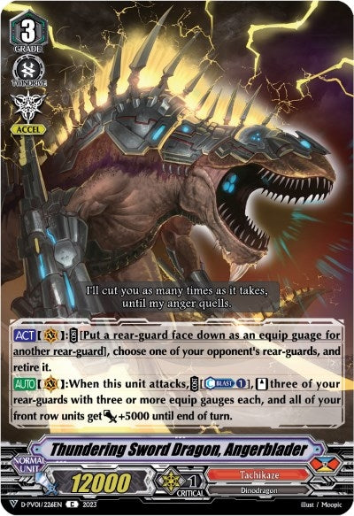 Image for Thundering Sword Dragon, Angerblader (D-PV01: History Collection) (D-PV01/226EN) - Cardfight Vanguard