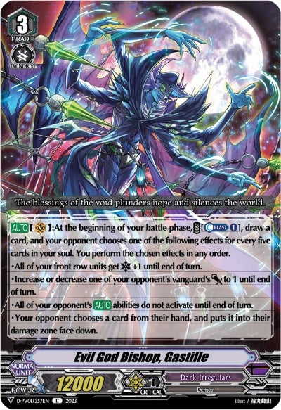 Image for Evil God Bishop, Gastille (D-PV01: History Collection) (D-PV01/257EN) - Cardfight Vanguard