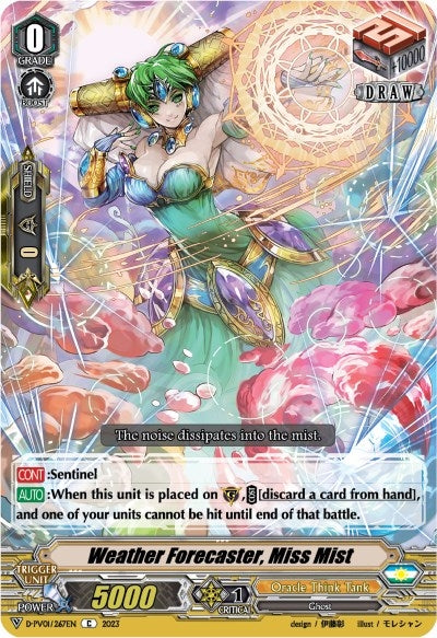 Image for Weather Forecaster, Miss Mist (D-PV01: History Collection) (D-PV01/267EN) - Cardfight Vanguard