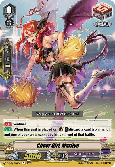 Image for Cheer Girl, Marilyn (D-PV01: History Collection) (D-PV01/280EN) - Cardfight Vanguard