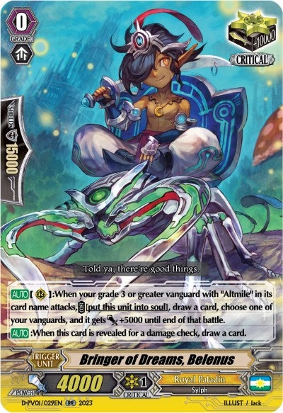 Image for Bringer of Dreams, Belenus (D-PV01: History Collection) (D-PV01/029EN) - Cardfight Vanguard
