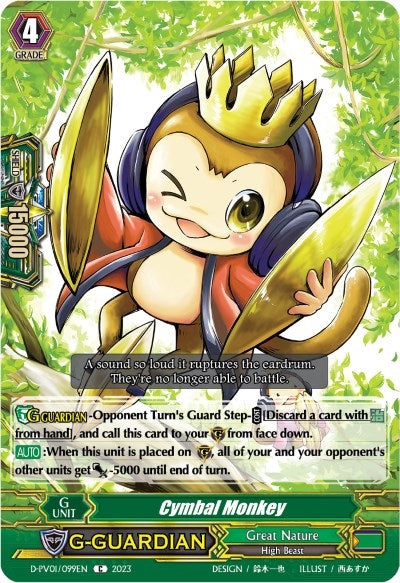 Image for Cymbal Monkey (D-PV01: History Collection) (D-PV01/099EN) - Cardfight Vanguard